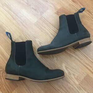 John Fluevog Leather Ankle Booties Chelsea Boots 7.5